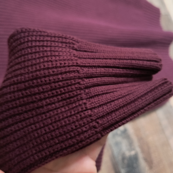 American Eagle Maroon Chunky Knit Button Collar Sweater Sz XXL Men of - Picture 15 of 17